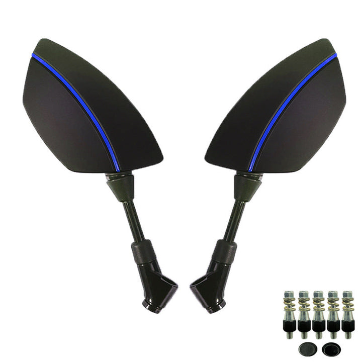 Motorcycle Mirror Set with Aerodynamic Design and High Stability