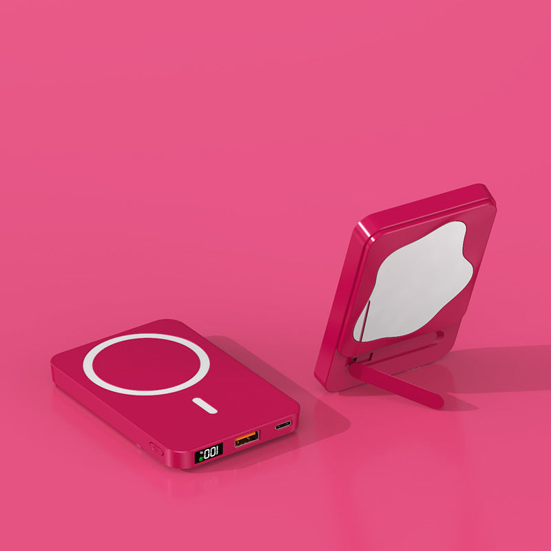 Portable Power Bank with Integrated Mirror