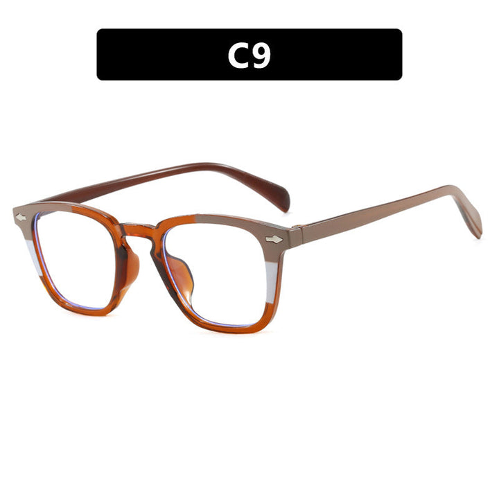 Women’s modern square sunglasses with mirrored UV protection