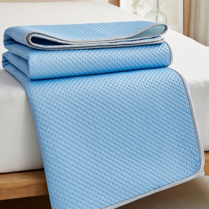 Unisex nan cooling mattress topper with breathable pressure relief and non-slip bottom