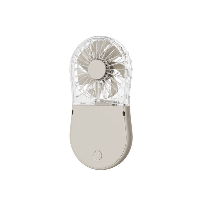 Unisex Compact Rechargeable Handheld Mirror Fan