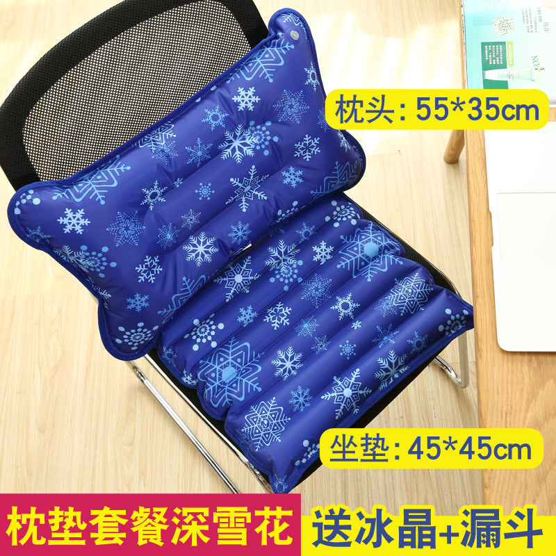Ladies cooling mat with innovative snowflake structure