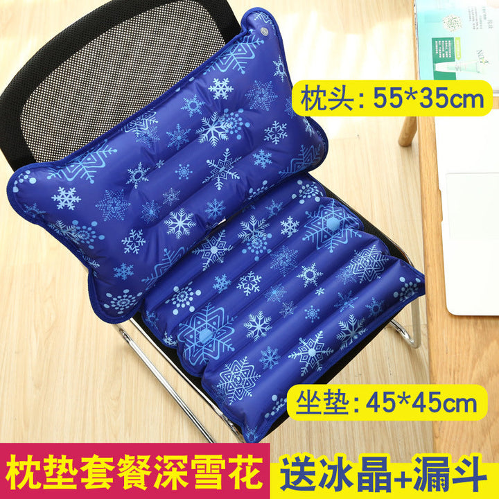 Ladies cooling mat with innovative snowflake structure