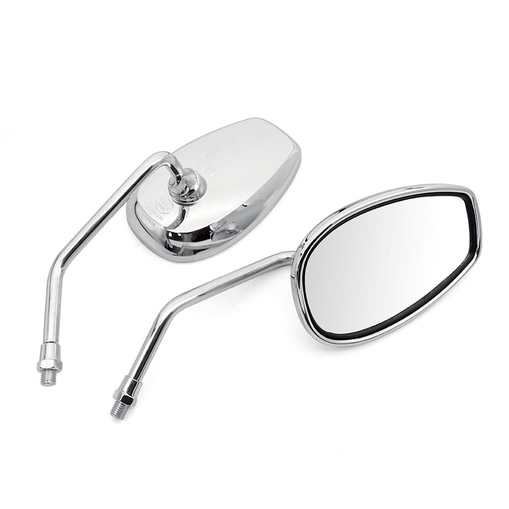 Motorcycle rearview mirror with adjustable arm and high-reflective surface