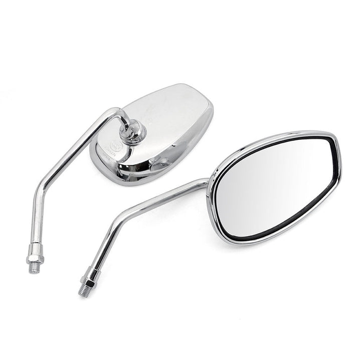 Motorcycle rearview mirror with adjustable arm and high-reflective surface