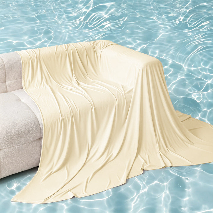 Unisex nan extra soft stretch sofa blanket made of microfiber as a versatile sofa cover