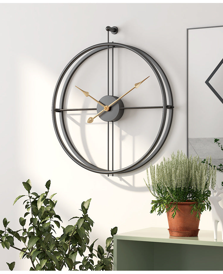Nordic Minimalist Large Silent Wall Clock 20 Inch