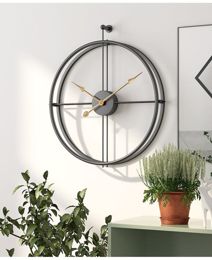 Nordic Minimalist Large Silent Wall Clock 20 Inch