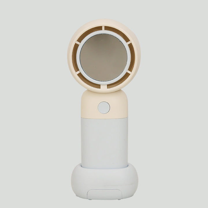 Women Portable Handheld Fan with Mirror