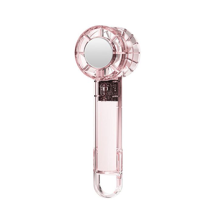 Ladies Portable Hand Fan with Integrated Mirror