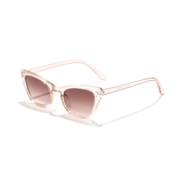 Ladies Cat-Eye Sunglasses with Mirrored Lenses and Stylish Frame