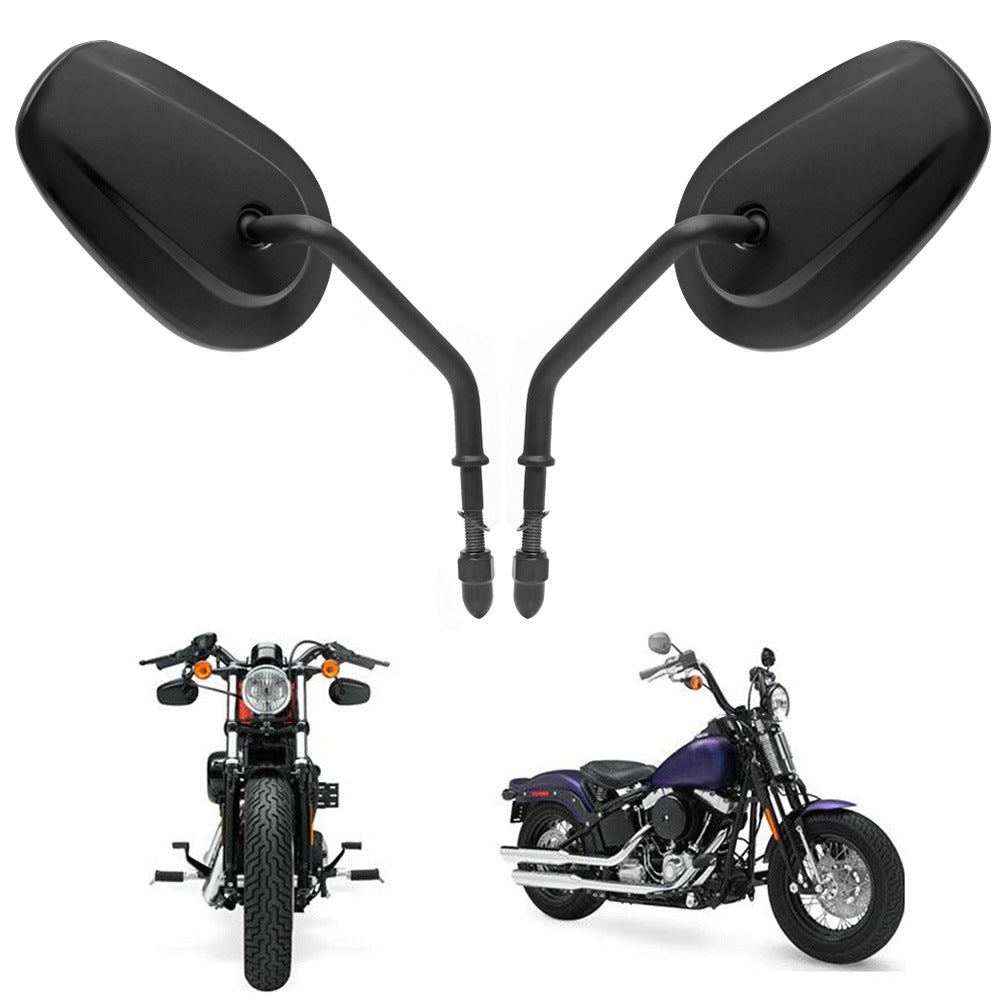 Motorcycle rearview mirror with adjustable arm and sturdy design