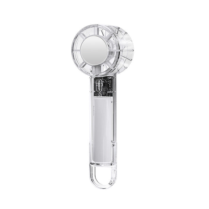Ladies Portable Hand Fan with Integrated Mirror