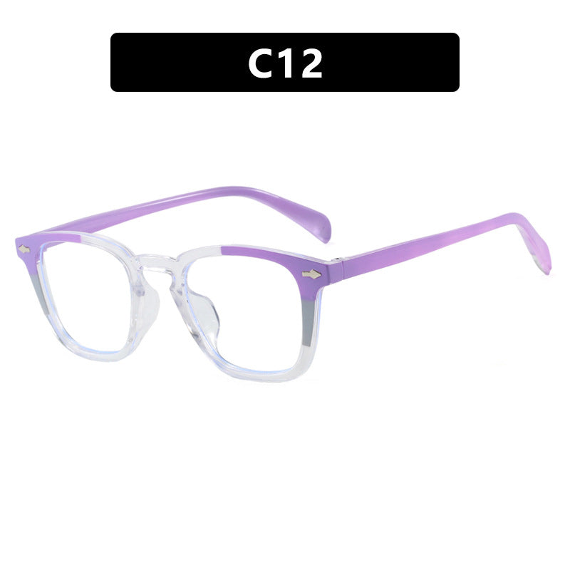 Women’s modern square sunglasses with mirrored UV protection
