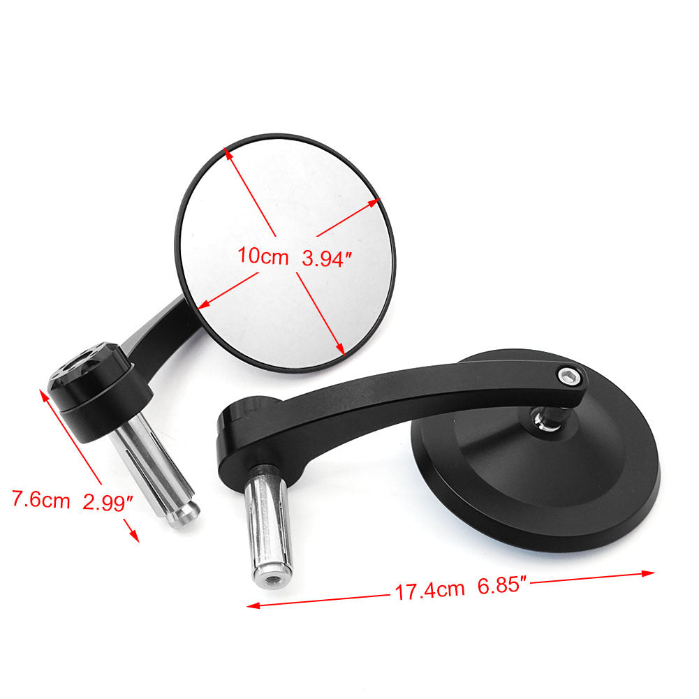 Stylish motorcycle rearview mirror with ball joint