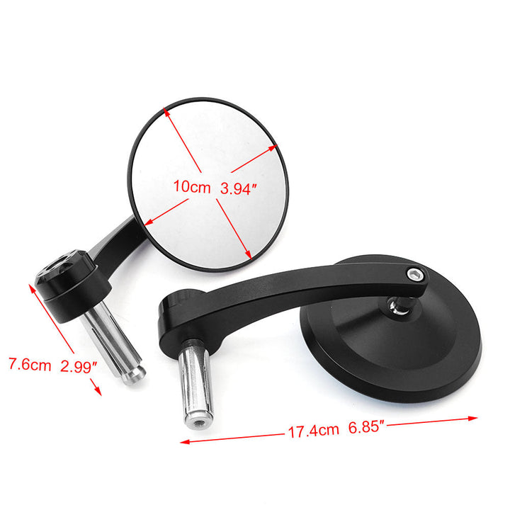 Stylish motorcycle rearview mirror with ball joint