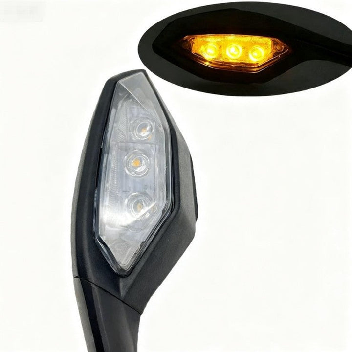 Adjustable LED Motorcycle Rearview Mirror