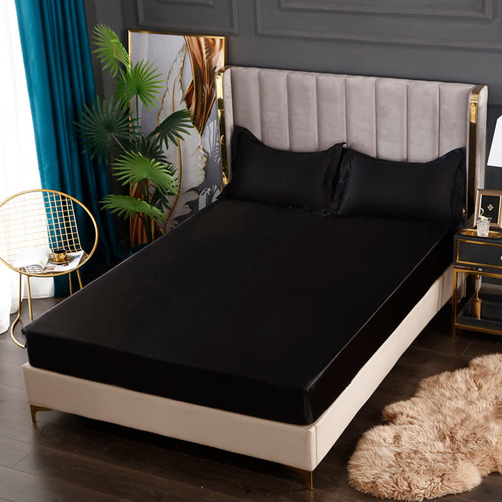 Silk Satin Elastic Fitted Sheet with FREE* Silk Satin Pillowcases