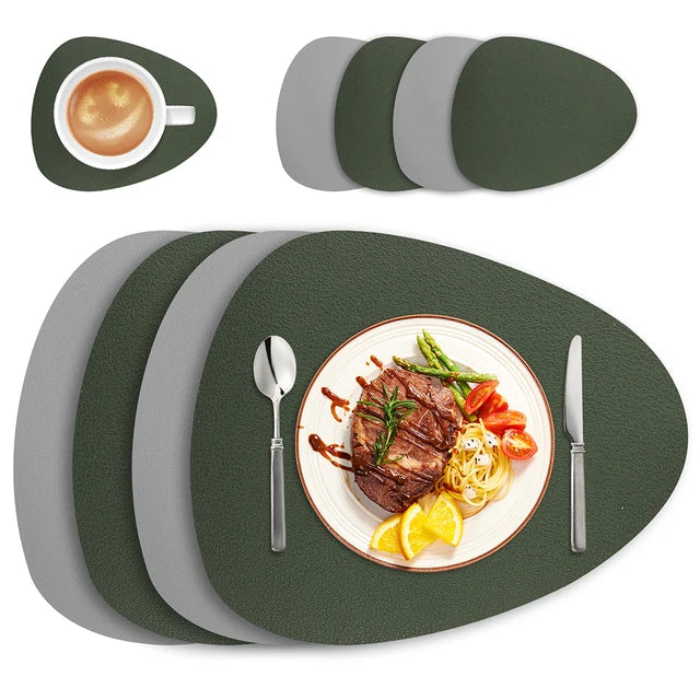 Irregular Placemat Leather