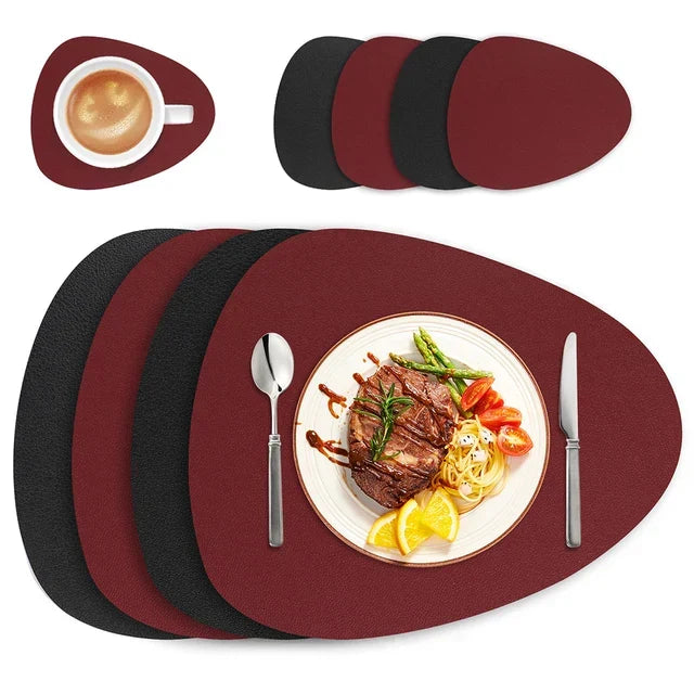Irregular Placemat Leather