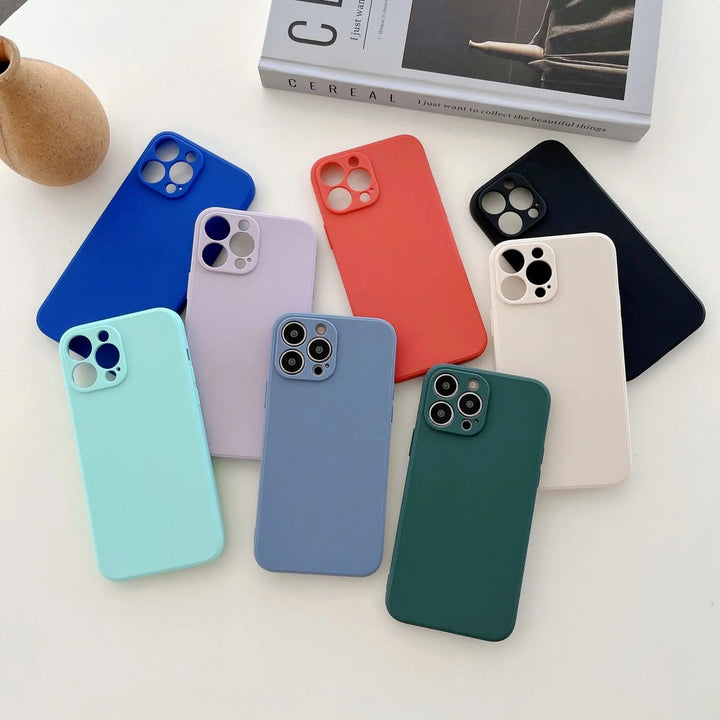 Pastel Solid colour Silicone iPhone Case