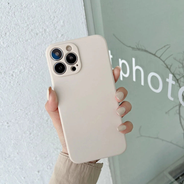 Pastel Solid colour Silicone iPhone Case