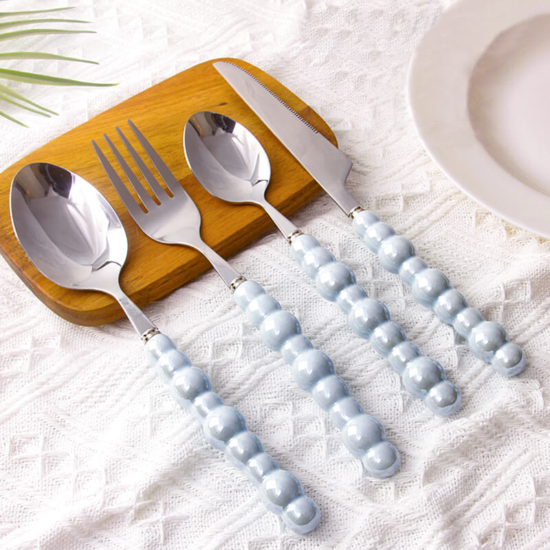 Pearl grip cutlery 4 piece set