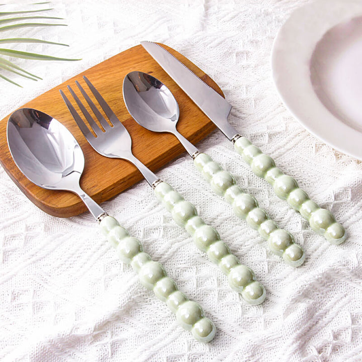 Pearl grip cutlery 4 piece set