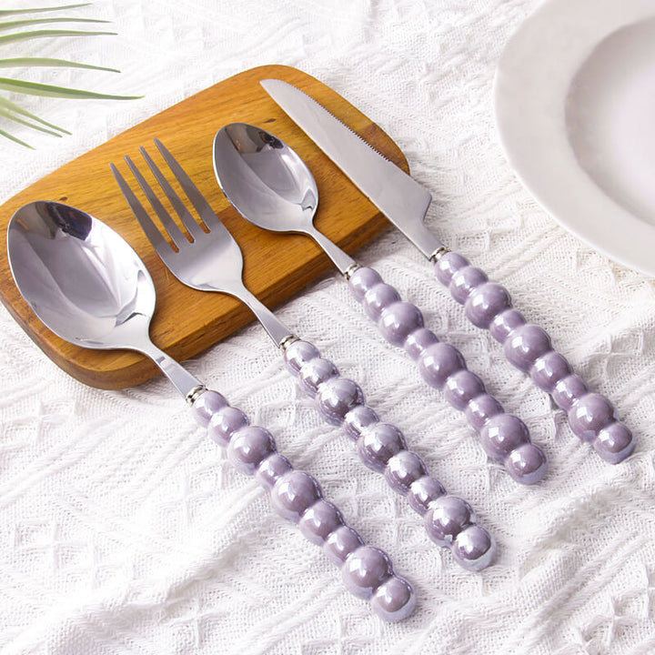 Pearl grip cutlery 4 piece set