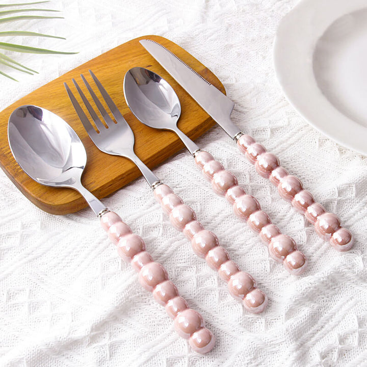 Pearl grip cutlery 4 piece set