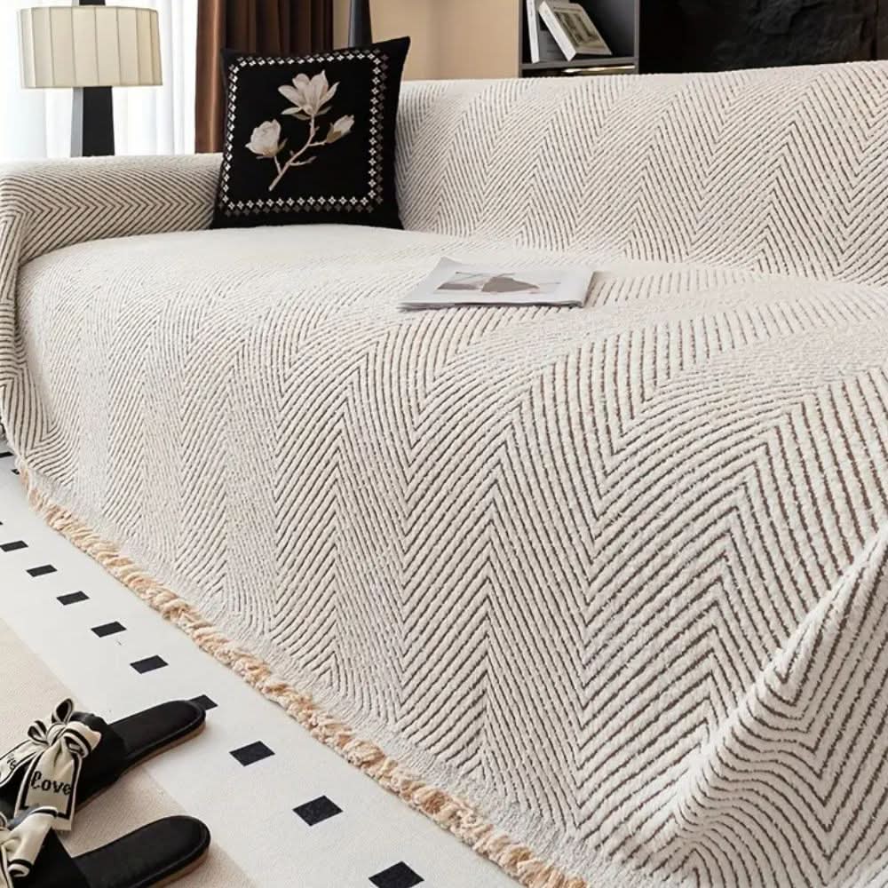Herringbone Sofa Cover, splash-proof and non-slip