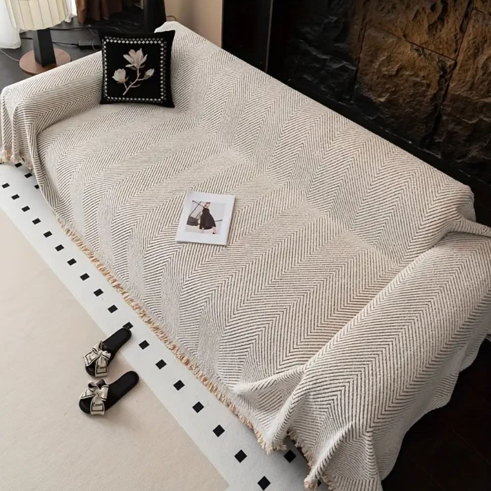 Herringbone Sofa Cover, splash-proof and non-slip