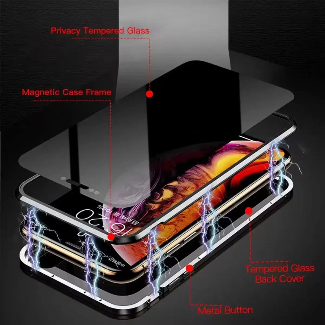 Privacy phone case – Slim pRedection with privacy filter and metal frame