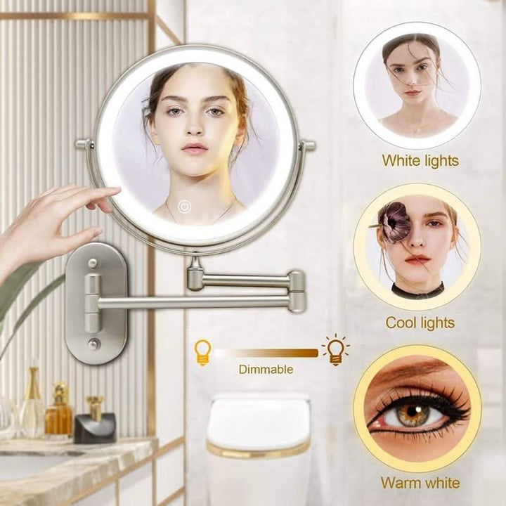LUXMIRROR – Deluxe Golden Makeup Mirror