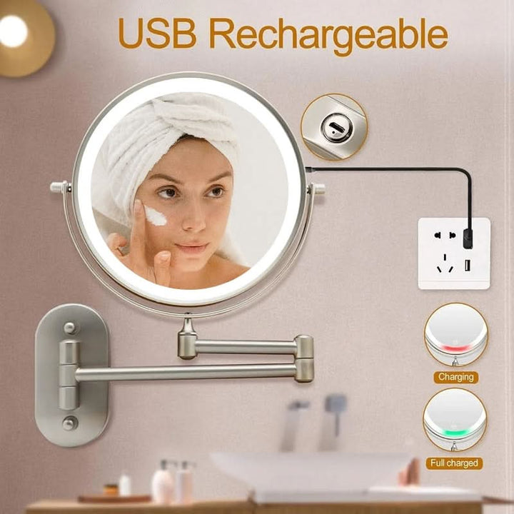 LUXMIRROR – Deluxe Golden Makeup Mirror