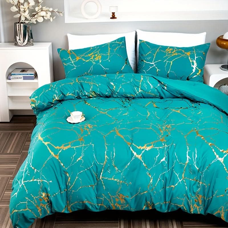 Marble Design Duvet Cover Set for Modern Bedroom