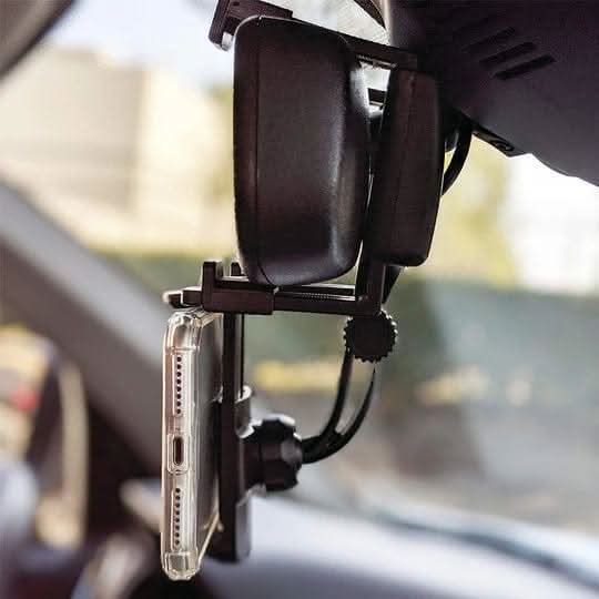 Rearview Mirror Phone Mount for Safe &amp; Comfortable Driving