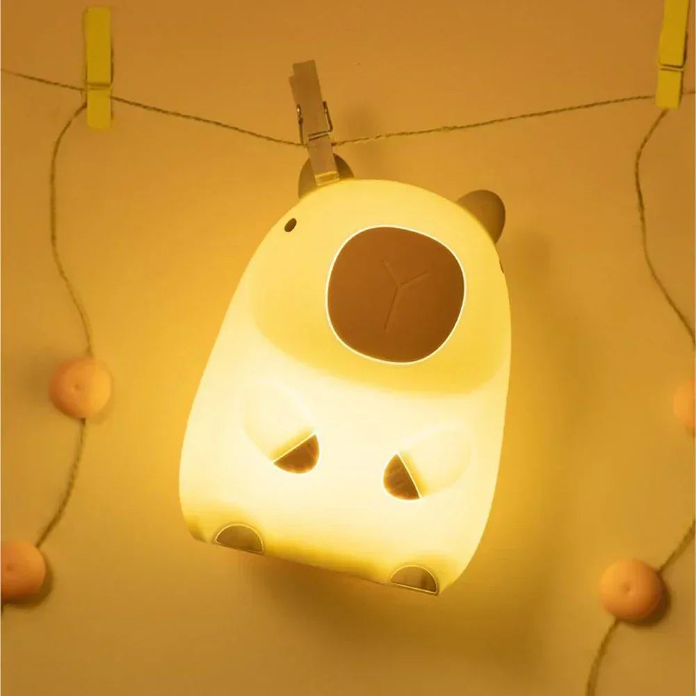 Capybara Light - Rechargeable Cartoon Capybara Silicone Night Light with 800mAh Battery
