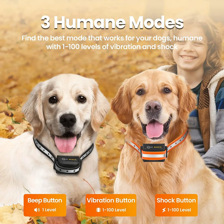 Remote-Controlled Dog Training Collar | Rechargeable, Waterproof &amp; 1000m Range for Effective Dog Training