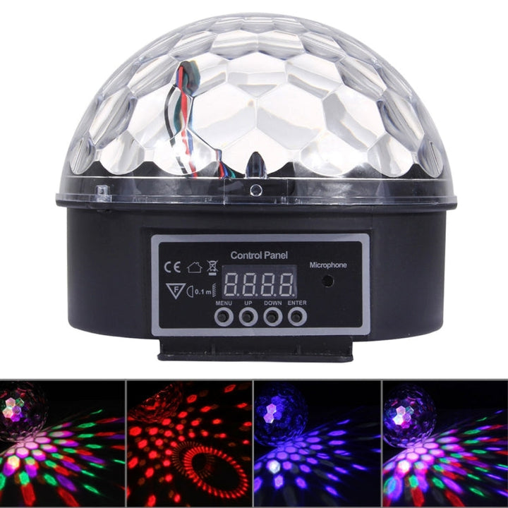 Digital LED RGB Crystal Magic Ball Stage Effect Light, DMX Party Disco DJ Bar coloured Pattern Lighting