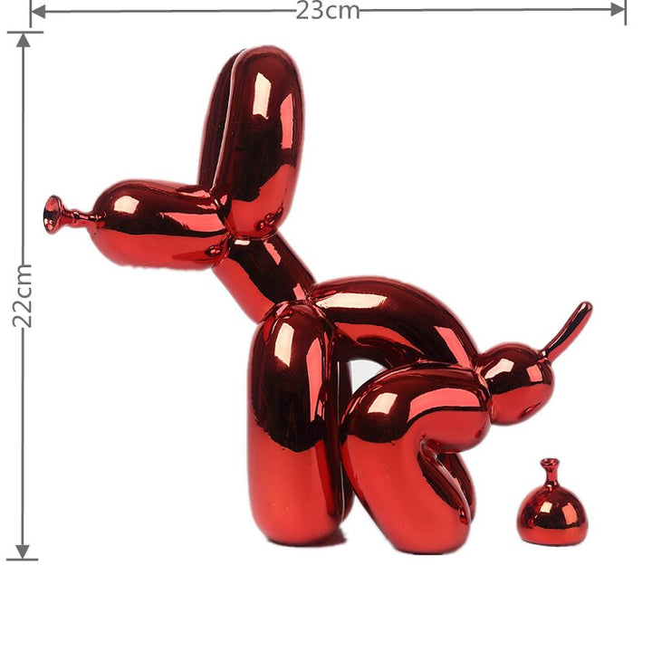 Balloon Dog Sculpture, Balloon Art Statue, Mini Collectible Figure, Home Decor, Resin Figure, Desk Accessories, Room Decoration