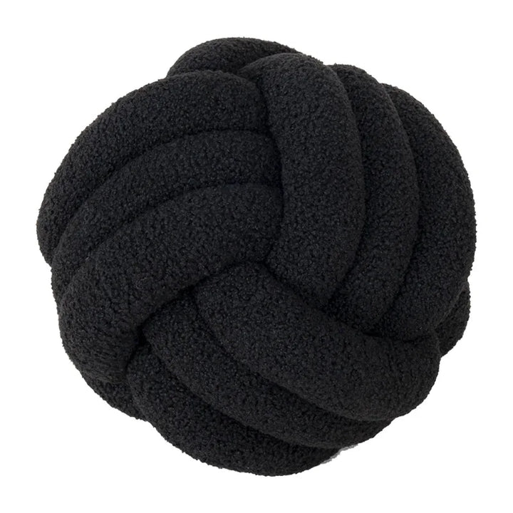 Throw Pillow - Cozy - Hand-knotted Ball - Sheepskin
