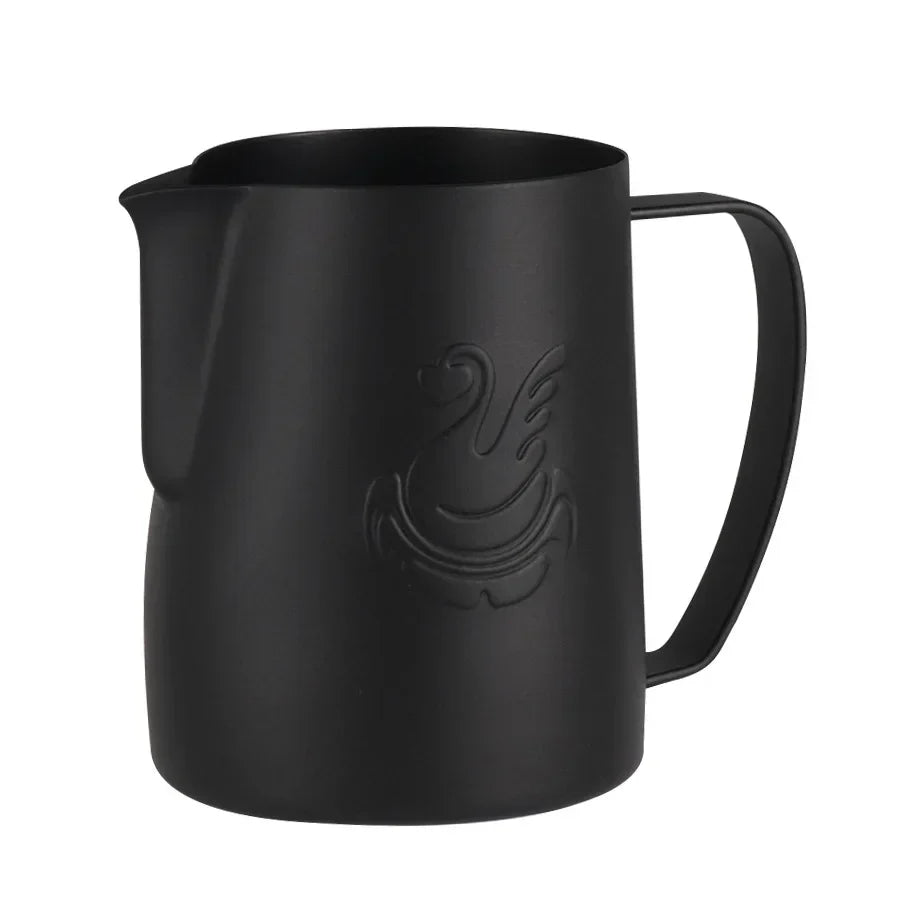 600ml stainless steel coffee pot milk frother cup cream maker espresso latte art tool elegant swan