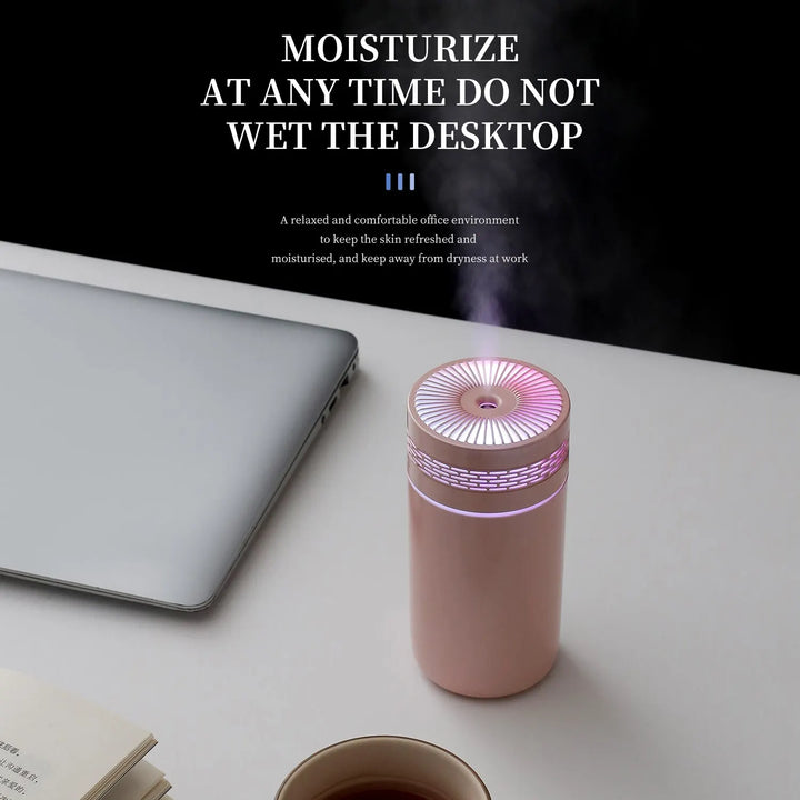 250ML Portable Car Humidifier - USB LED Essential Oil Diffuser