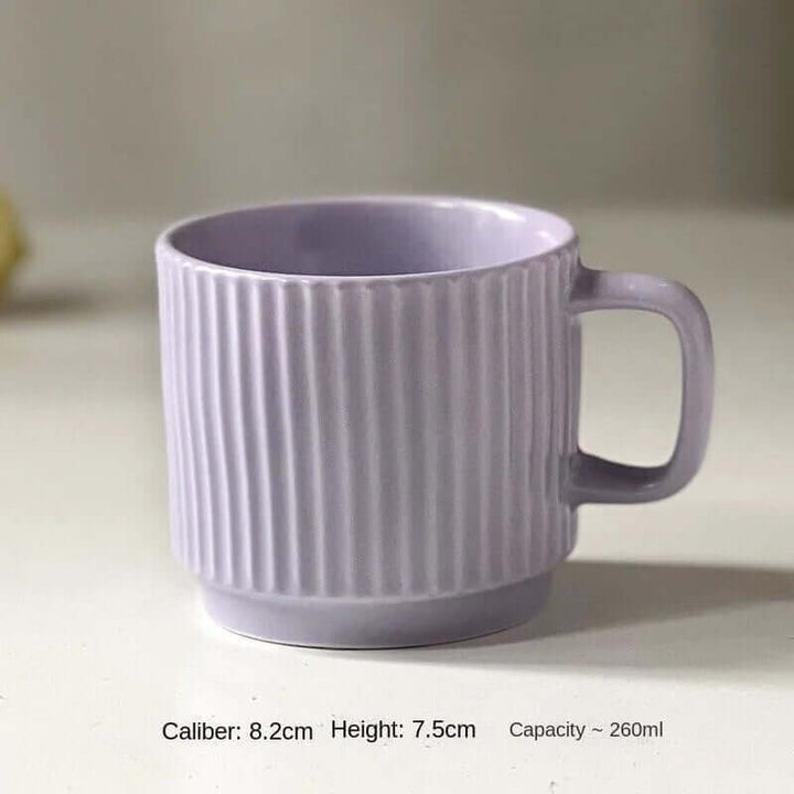 Large Retro Ceramic Mug