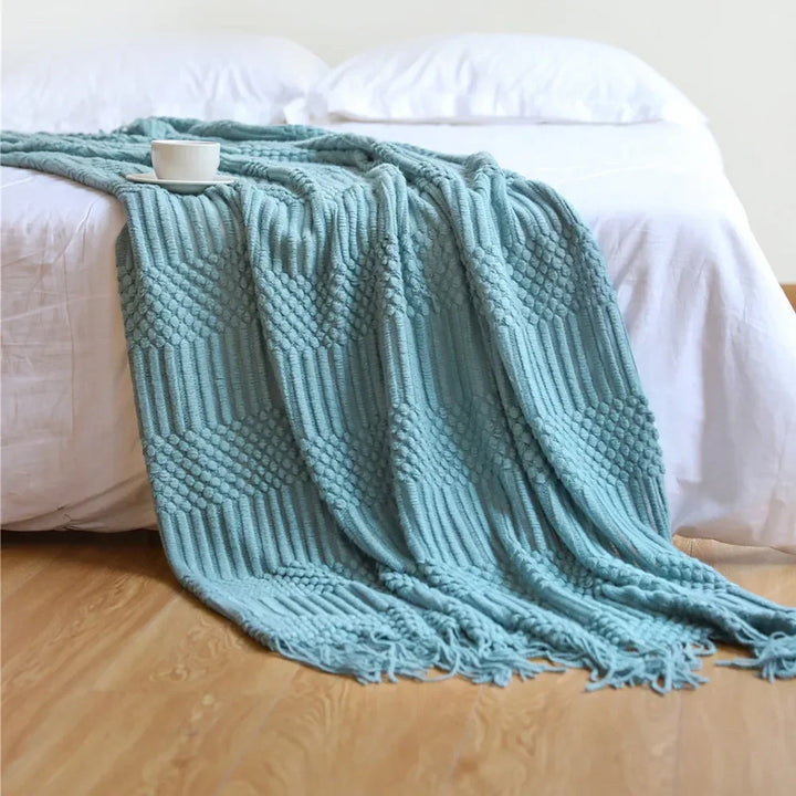 Nordic Style Dick Knitted Blanket