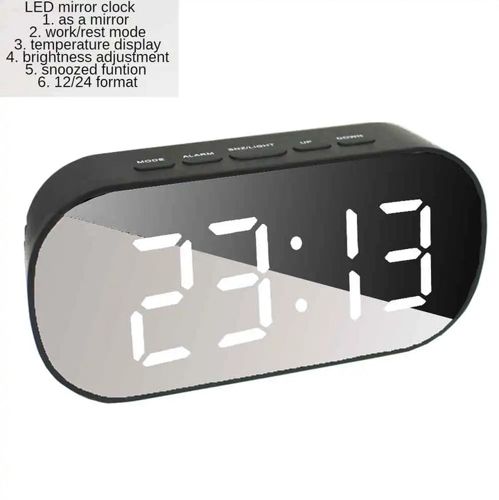 Curved Screen Digital Alarm Clock