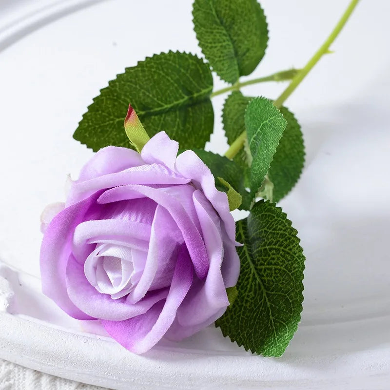 20 pieces Realistic Velvet Silk Rose Bouquet