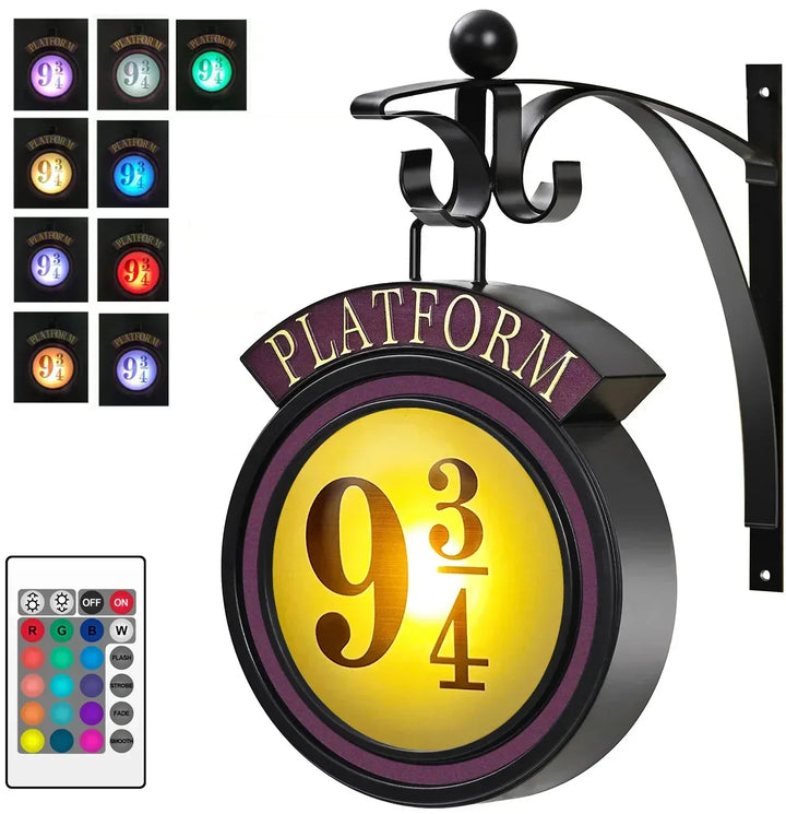 Harry Potter 9 3/4 Figure Night Light LED Magic Wall Lamps Platform Hogwarts 3D Lamp Harry&
