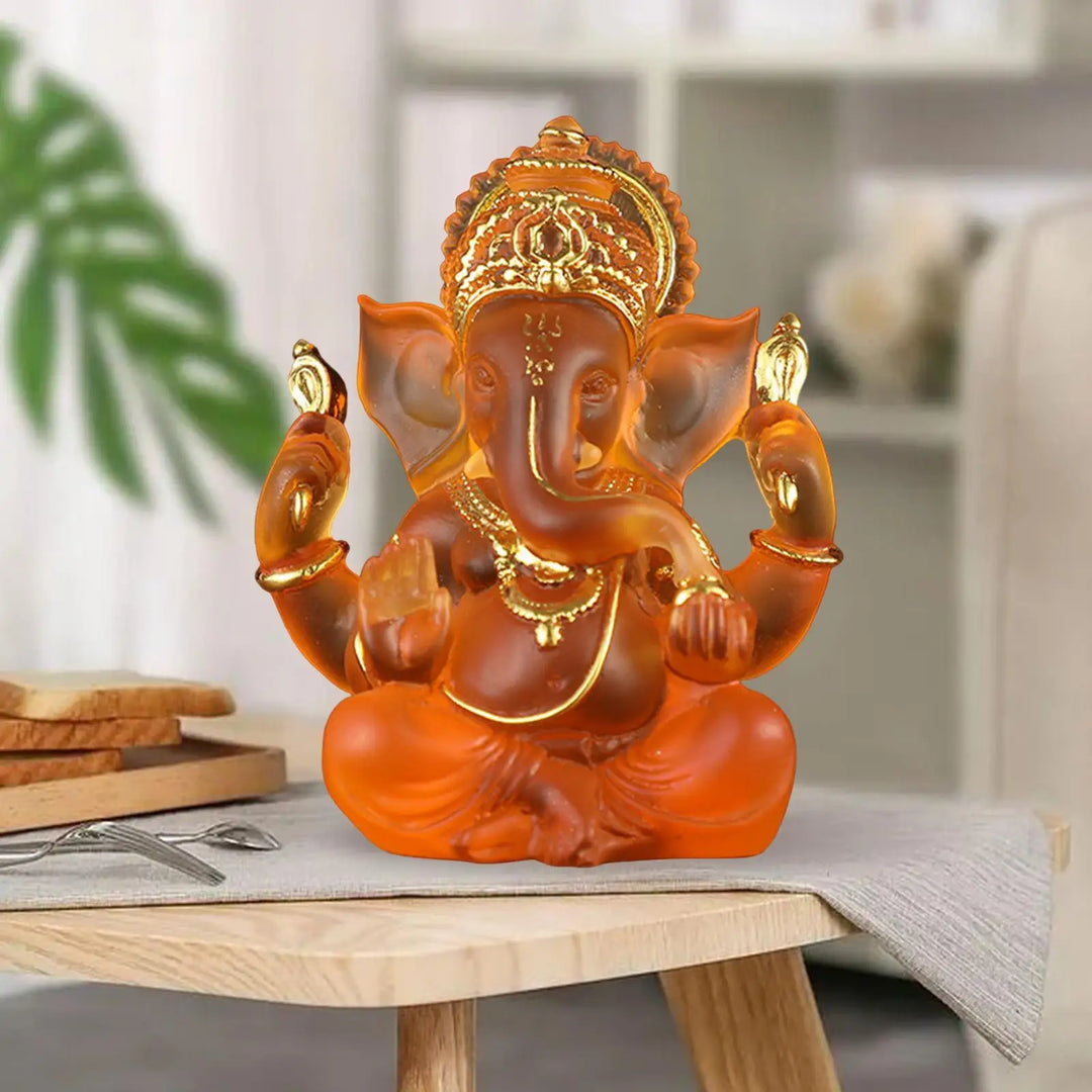 Rare coloured semi-transparent Ganesh statues for luck in your home